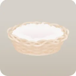 蔓で編んだバスケット