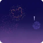 花火が咲く夏の夜空