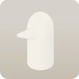 白いふしぎな置物