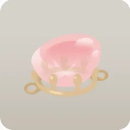 宝石を載せたアクセサリー台座