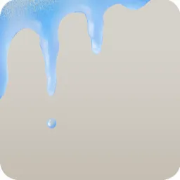 ポツポツと水滴がこぼれるつらら