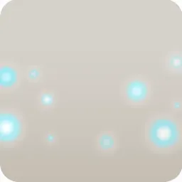 神殿の水辺に集まる光虫たち