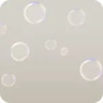バブルバスのシャボン玉