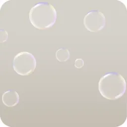 バブルバスのシャボン玉