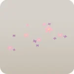 散らばった小花