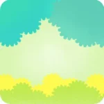 キノコの森の茂みと空