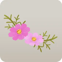 丘に咲くコスモス