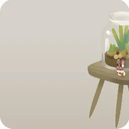 多肉植物とスツール