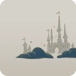 白昼夢の挿絵のお城