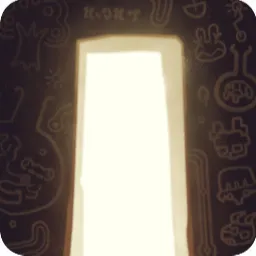 古代文字や絵が描かれた遺跡の壁