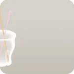 マドラーが入ったグラス