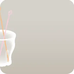 マドラーが入ったグラス
