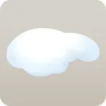 もこもこの雪の丘