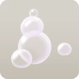 積み重ねたシャボン玉