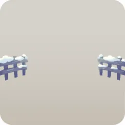 こんもりとした雪山