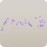 浮遊花びら・紫