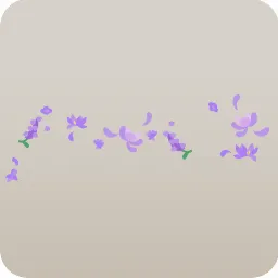 浮遊花びら・紫