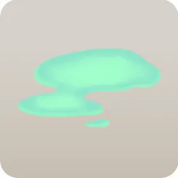 広がった不思議な液体