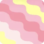 ウェーブ模様のテーブル