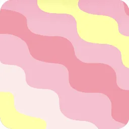 ウェーブ模様のテーブル