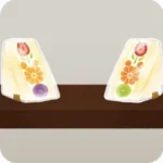 フルーツサンドの乗った棚