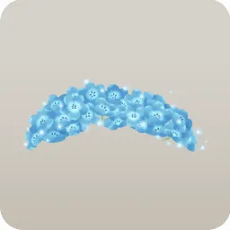 星の光のネモフィラのフェンス