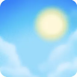 暑い日の夏空・水色