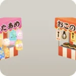 わたあめ屋台とお好み焼き屋台