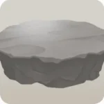 ナチュラルなロックテーブル