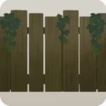 大きなウッドフェンス