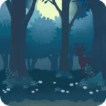 神秘の森・夜