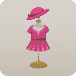 ピンク色の人形衣装