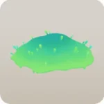 鮮やかな草の丘