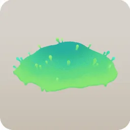 鮮やかな草の丘