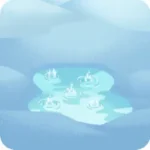 停止の花園地面