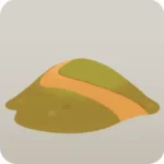 小径がある小さな丘