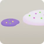 こぼれたクリーム