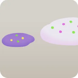 こぼれたクリーム