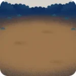 夏祭り会場の地面
