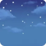 青く澄んだ星空