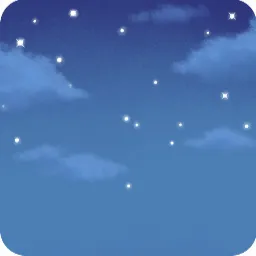 青く澄んだ星空