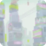 ぼやけた街の遠景