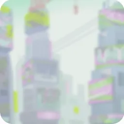 ぼやけた街の遠景