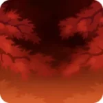 紅葉の森・赤