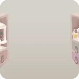 素材を収める薬棚