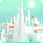 未来都市のジオラマ