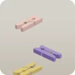 カラフルな洗濯バサミ