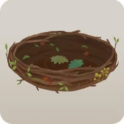 鳥の巣風に作った籠