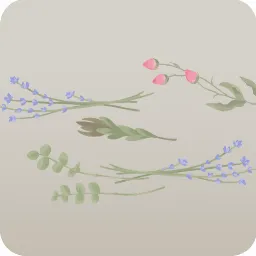 剪定されたドライフラワー