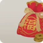 膨らんだ束口袋